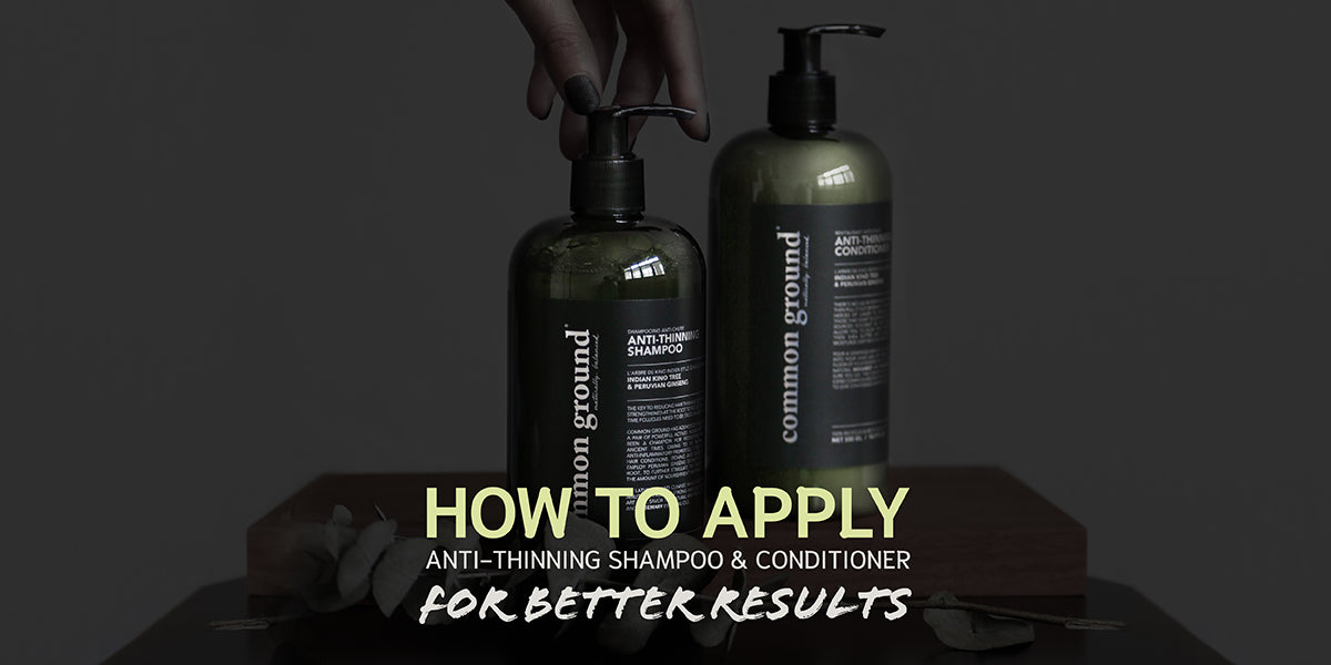 How to apply Anti-Thinning Shampoo & Conditioner
