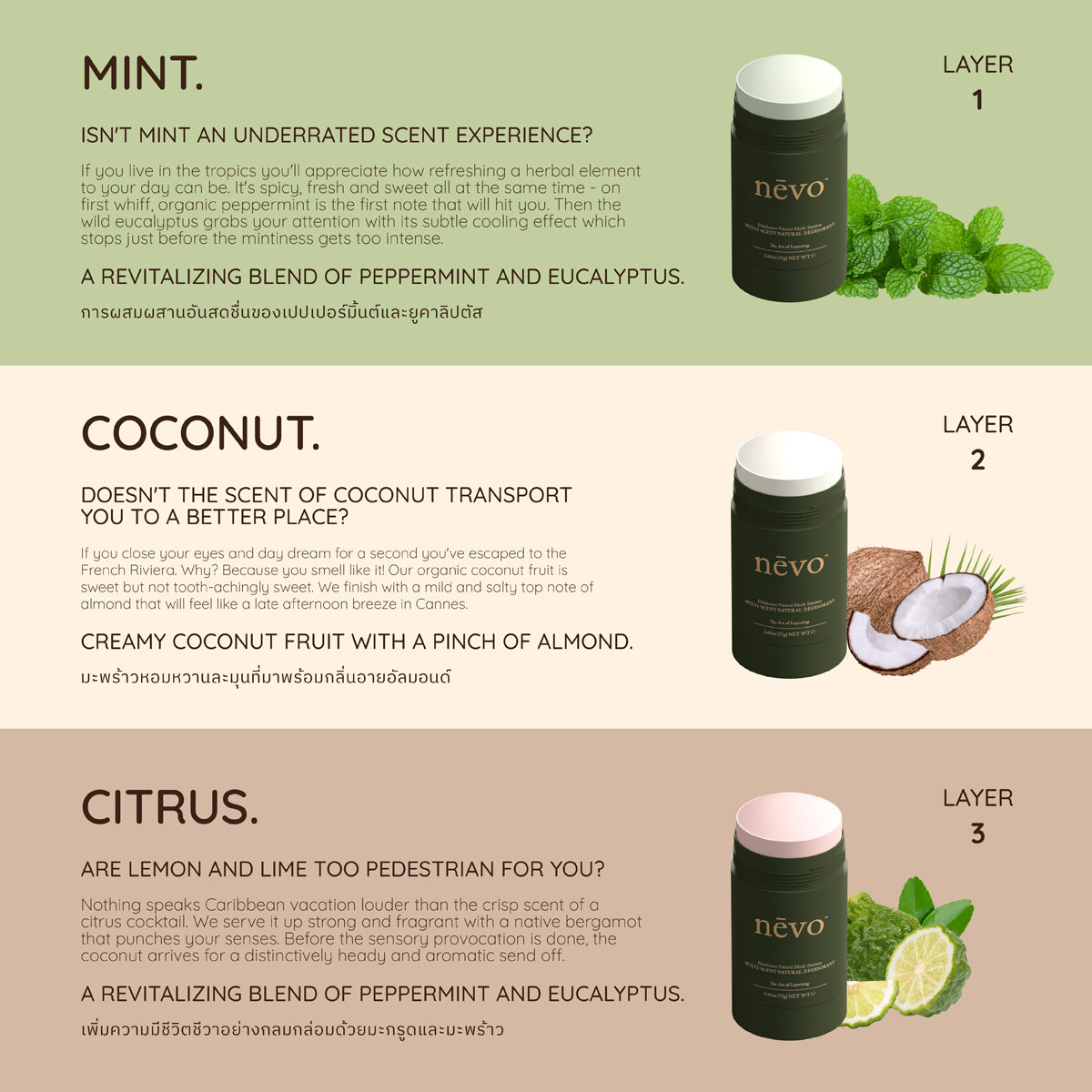 Multi-Scent Natural Deodorant