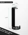 Stainless Steel 304 Premium Wall Mounted Bottle Holder (Matte Black)